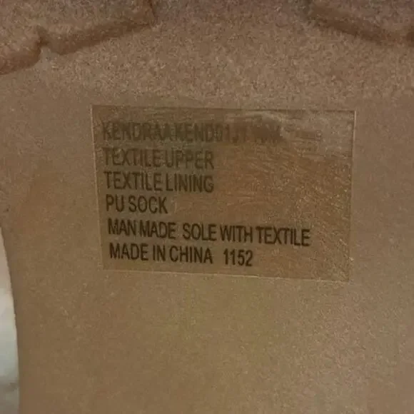 Madden NYC Taupe Lace Boot With Faux Fur Size 10 - Picture 8 of 9